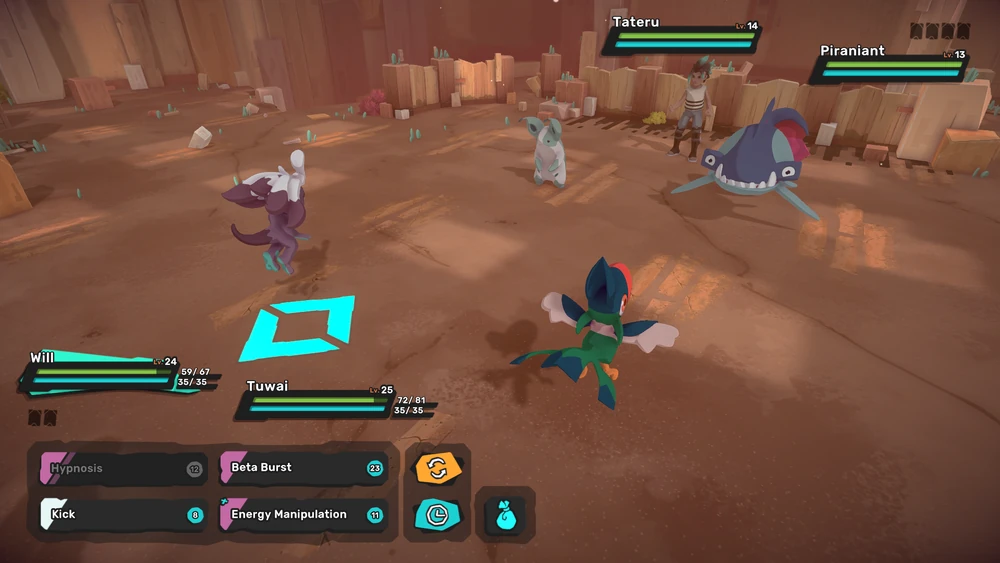 Combat dans Temtem