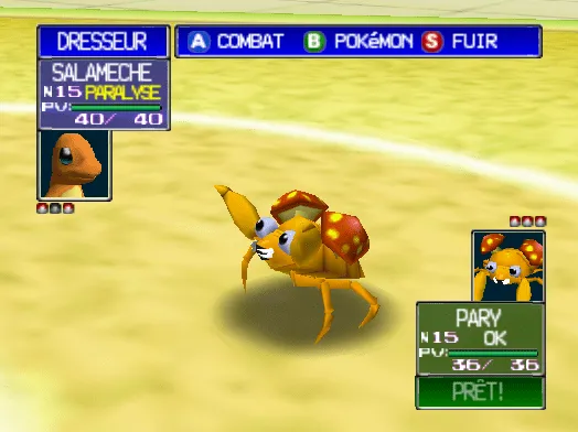 Paras dans Pokémon Stadium