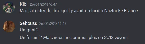 Nous ne sommes plus en 2012 - Sébouss