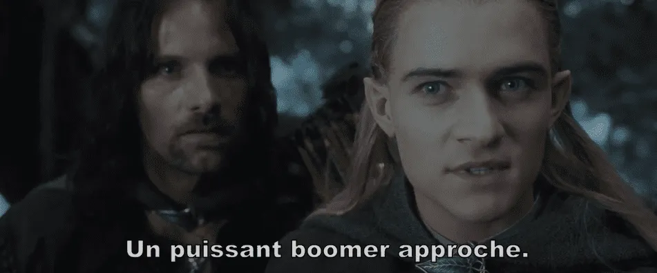 Un puissant boomer approche