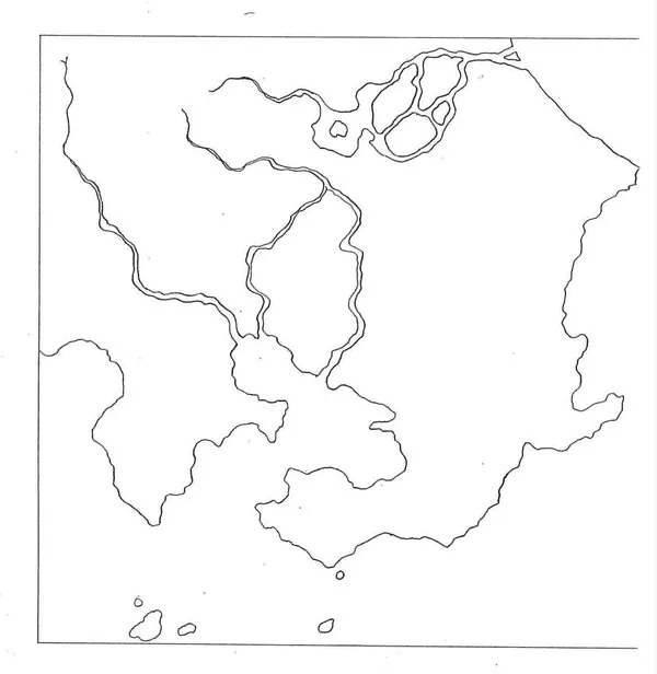 Carte simplifiée de la région de Kanto